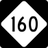 NC Highway 160 marker
