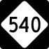 NC Highway 540 marker