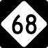 NC Highway 68 marker