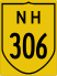 National Highway 306 marker