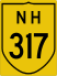 National Highway 317 marker