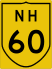 National Highway 60 marker