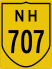 National Highway 707 marker