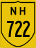 National Highway 722 marker