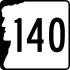 New Hampshire Route 140 marker