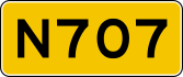 Provincial highway 707 shield}}