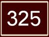 Route 325 shield