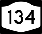 NYS Route 134 marker