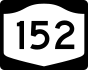 NYS Route 152 marker