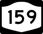 NYS Route 159 marker