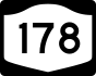 NYS Route 178 marker