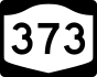 NYS Route 373 marker