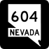 State Route 604 marker