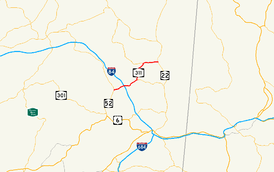 NY 311 follows a southwest–northeast alignment from NY 52 in Lake Carmel to NY 22 in Patterson. It intersects Interstate 84 northeast of Lake Carmel.