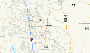 Map of New York State Route 236