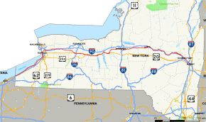 Map of New York State Route 5