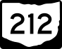 State Route 212 marker