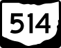 State Route 514 marker