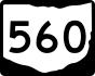 State Route 560 marker