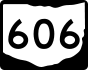 State Route 606 marker