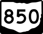 State Route 850 marker