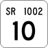 State Route 1002 inventory marker