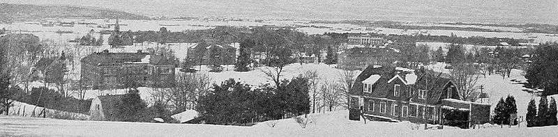 Panoramic view of campus, 1916