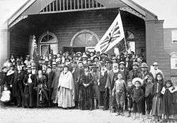 The Māori Parliament at Pāpāwai, Greytown in 1897