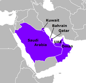 Map indicating CCASG members.