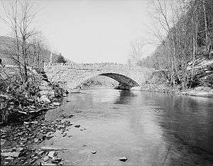 Bridge in Plunketts Creek Township