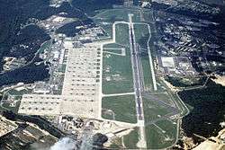 Aerial image of Pope Air Force Base