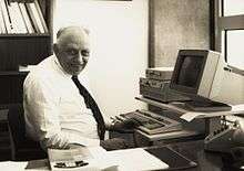 Prof.ir. Martinus Tels, at his desk in the office of the rector magnificus.