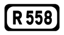 R558 road shield}}