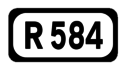 R584 road shield}}