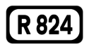 R824 road shield}}