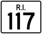 Route 117 marker