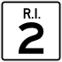 Route 2 marker
