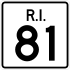 Route 81 marker
