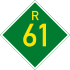 Provincial route R61 shield
