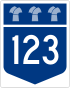Saskatchewan Highway 123 shield