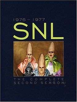 The title card for the second season of Saturday Night Live.