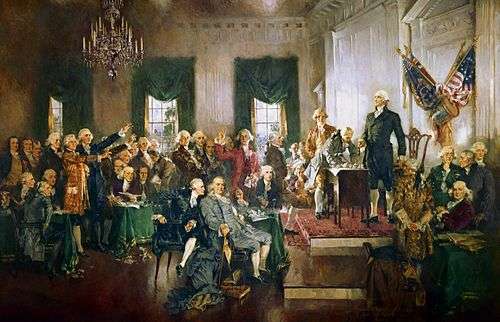 Scene at the Signing of the United States Constitution