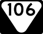 State Route 106 secondary marker