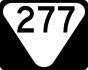 State Route 277 secondary marker