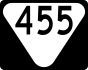 State Route 455 marker