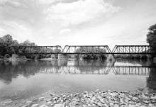View of Selinsgrove Bridge across Susquehanna River