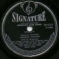Signature Record by Coleman Hawkins