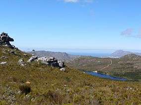 Silvermine Nature Reserve with on the right hand side the Silvermine reservoir