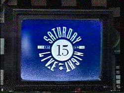 The title card for the sixteenth season of Saturday Night Live.