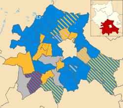 Overall composition of the council following the 2012 election